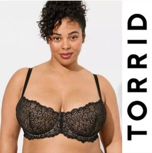 Torrid Curve | Black Nude‎ Balconette Unlined Bra | Size 44D